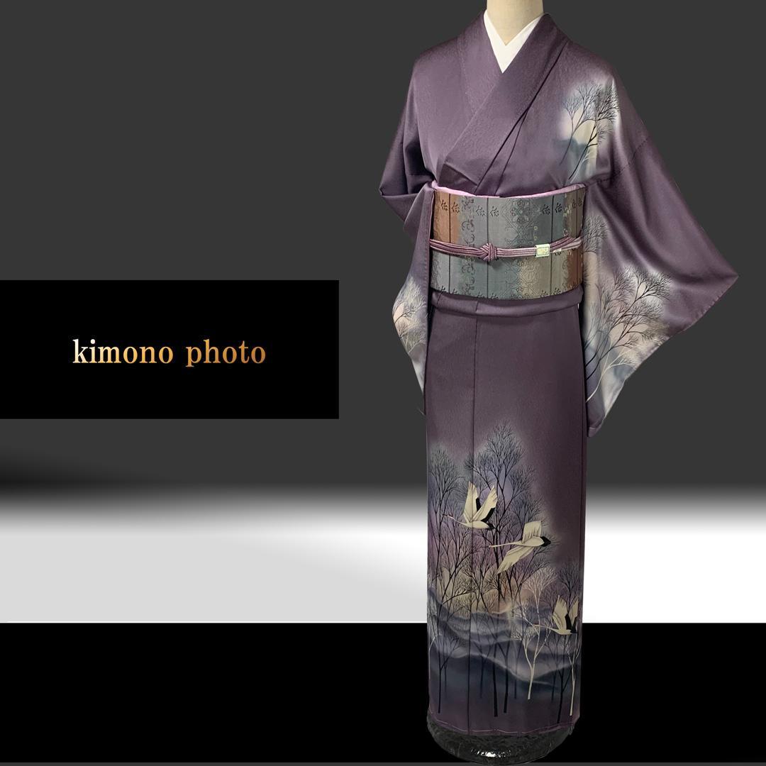 【新品、未使用】正絹【極上逸品】トールサイズ【手描き 友禅染】訪問着フルセット