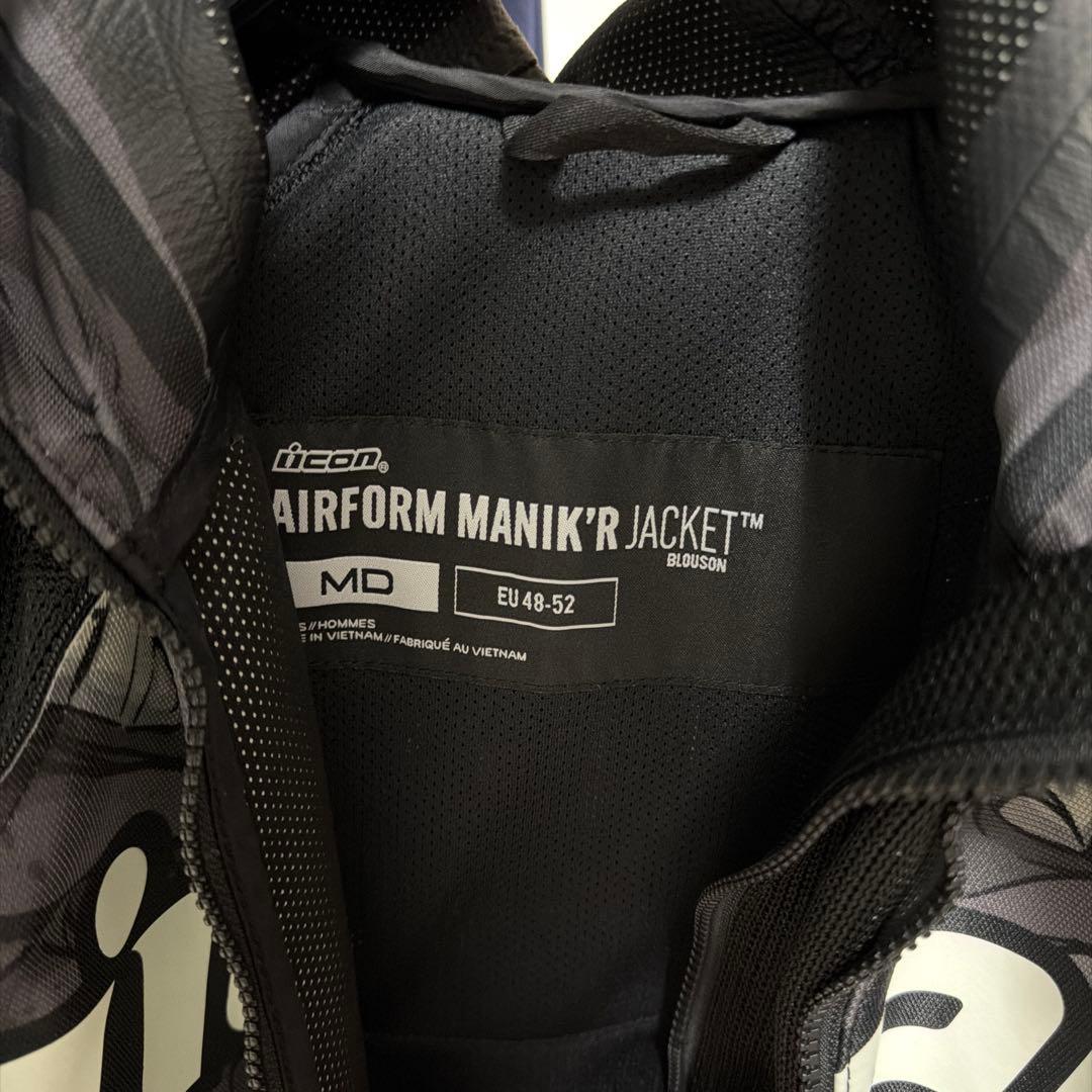ICON アイコン　AIR form ジャケット　マニックR