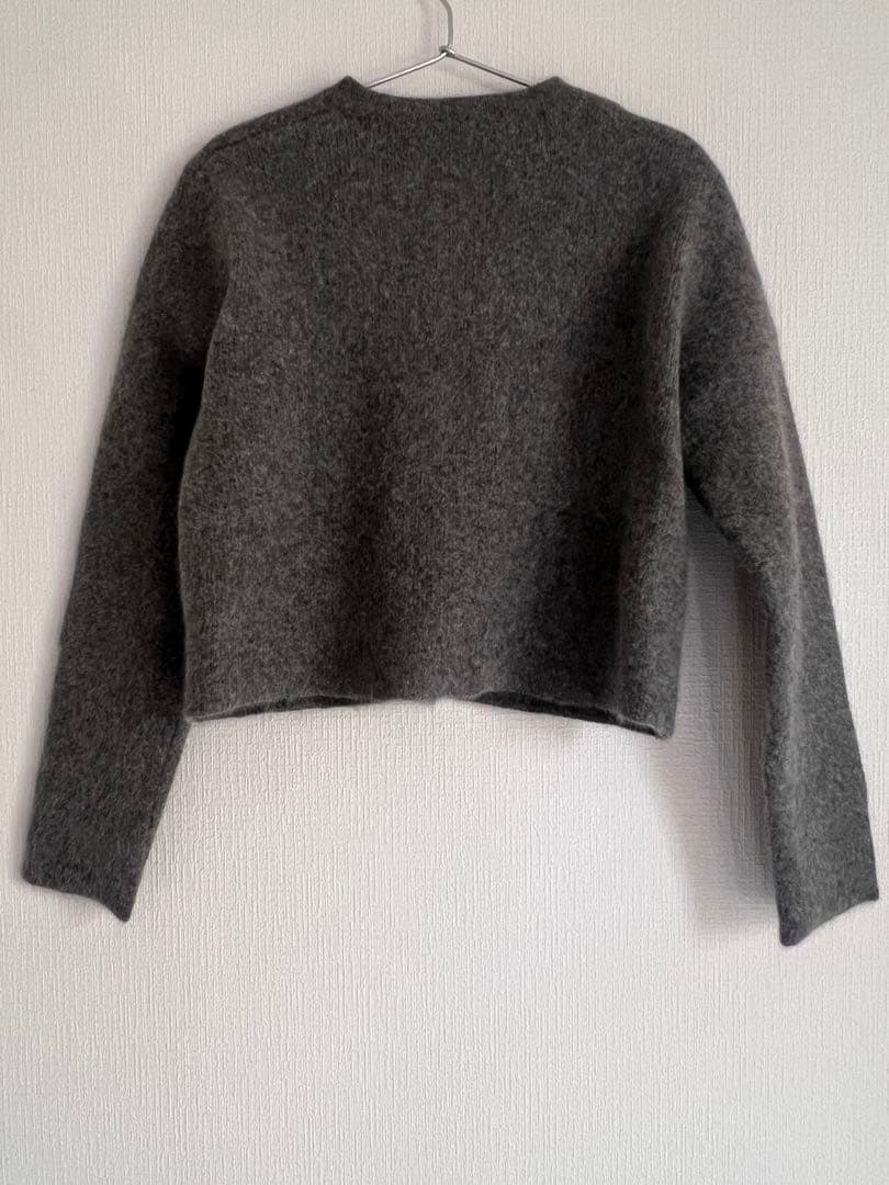 値下げ不可 anuans ラクーンブレンドノーカラーニットジャケット