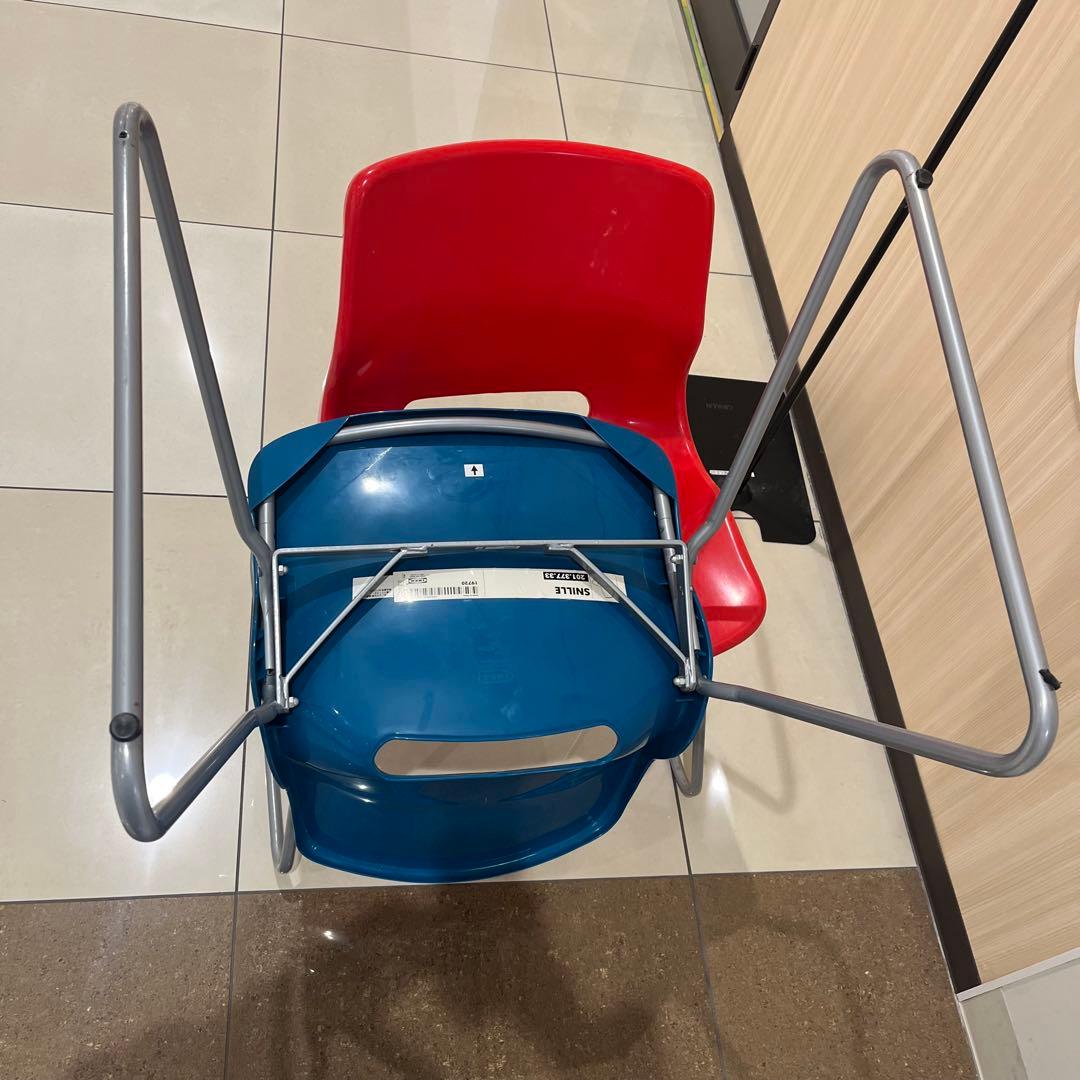 IKEA SNILLE 廃盤チェア ミッドセンチュリーブルー