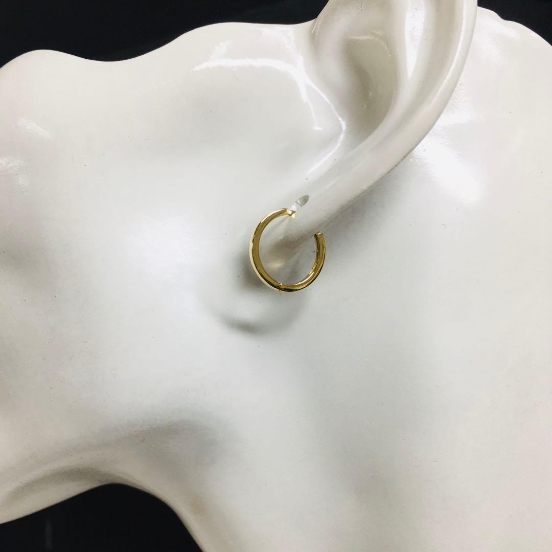 ニックネーム。様の専用ページ　　　　　K18フープピアス(大)イエローゴールド