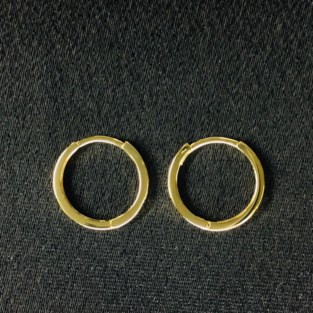 ニックネーム。様の専用ページ　　　　　K18フープピアス(大)イエローゴールド