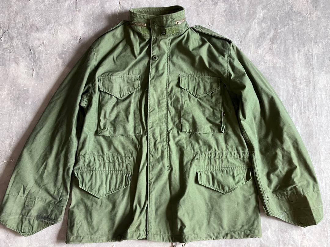 90's M65 フィールドジャケット アメリカ製 米軍 スコービル L-R