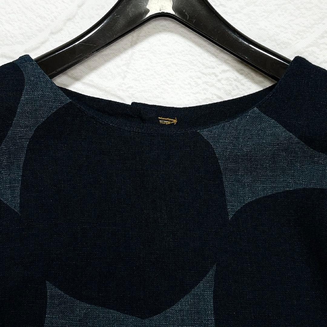 ✨美品✨パラスパレス　藍染め　ロングワンピース　総柄　コットン　日本製　F