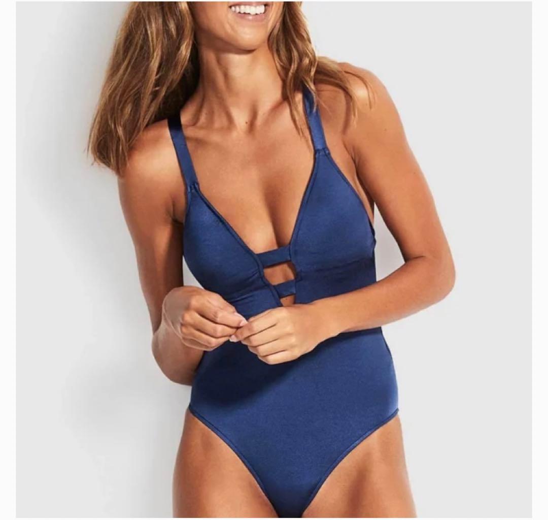 Seafolly Shine On Deep-V Maillot 新品未使用