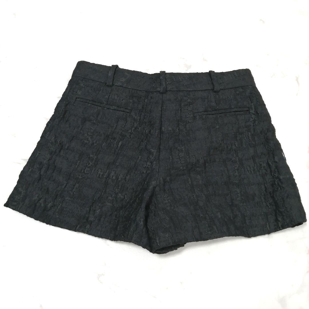 極美品✨ ルイヴィトン　ショートパンツ　ジャガード　ロゴ　黒　38
