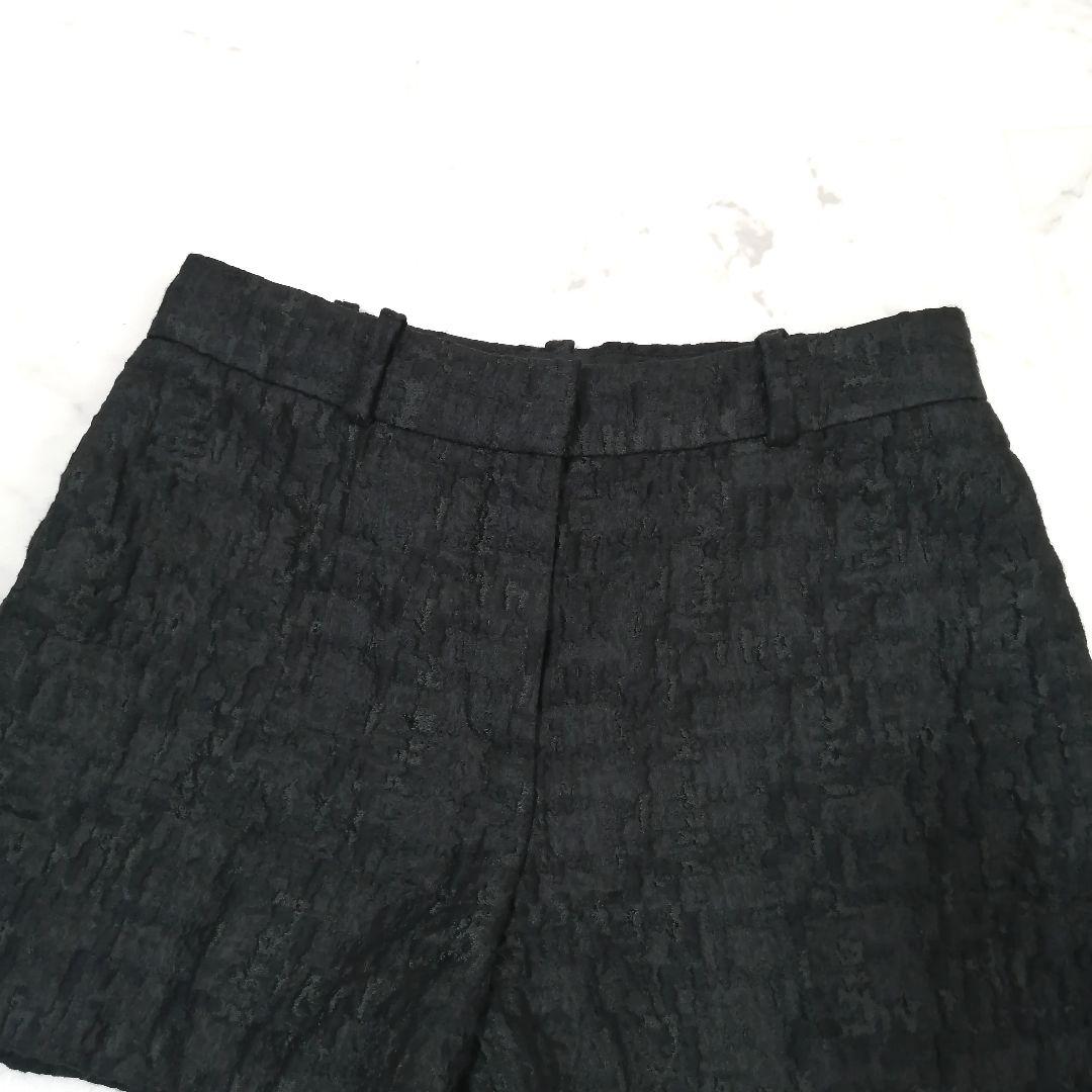極美品✨ ルイヴィトン　ショートパンツ　ジャガード　ロゴ　黒　38