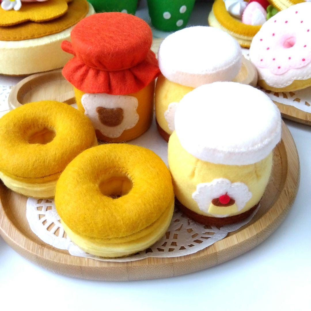 のりこ　フェルトおままごと　ままごと　カフェオレ他　しろたま