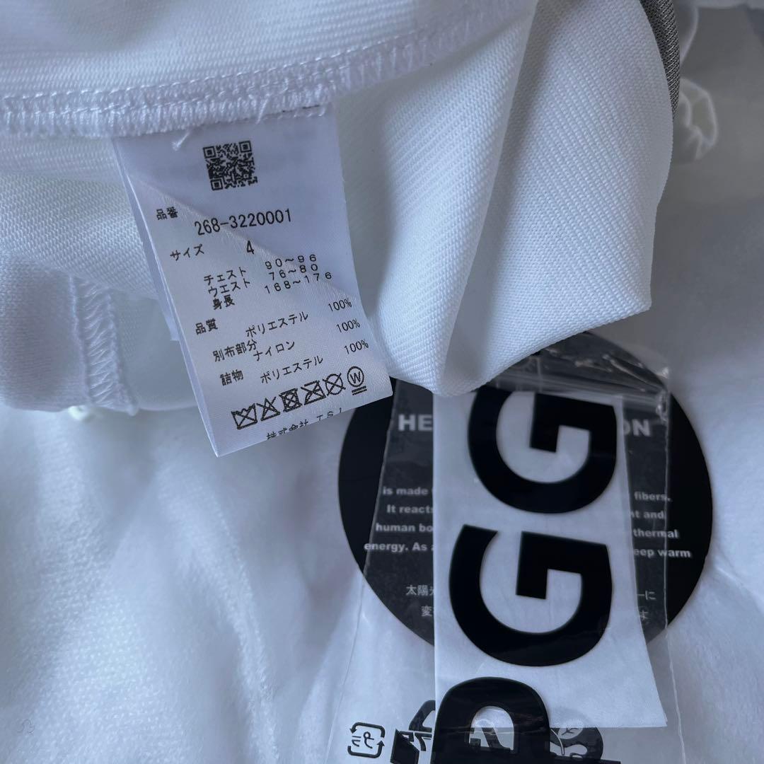 新品★49,500円 PGG パーリーゲイツ 中綿ダウンジャケット 白×黒ロゴM