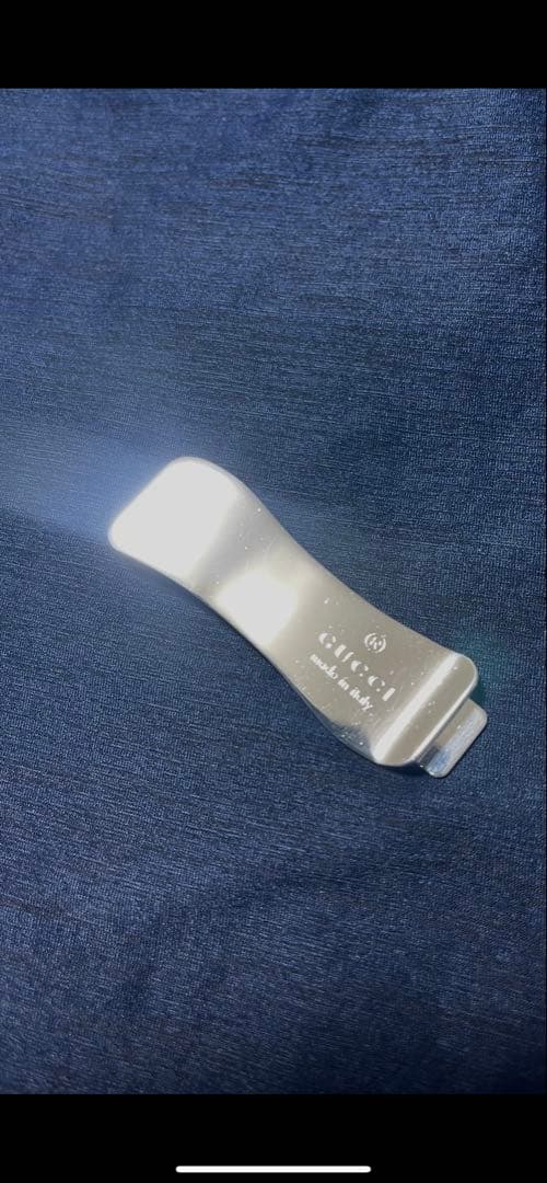 ＧＵＣＣＩ　made in italy Ag925 マネークリップ　美品
