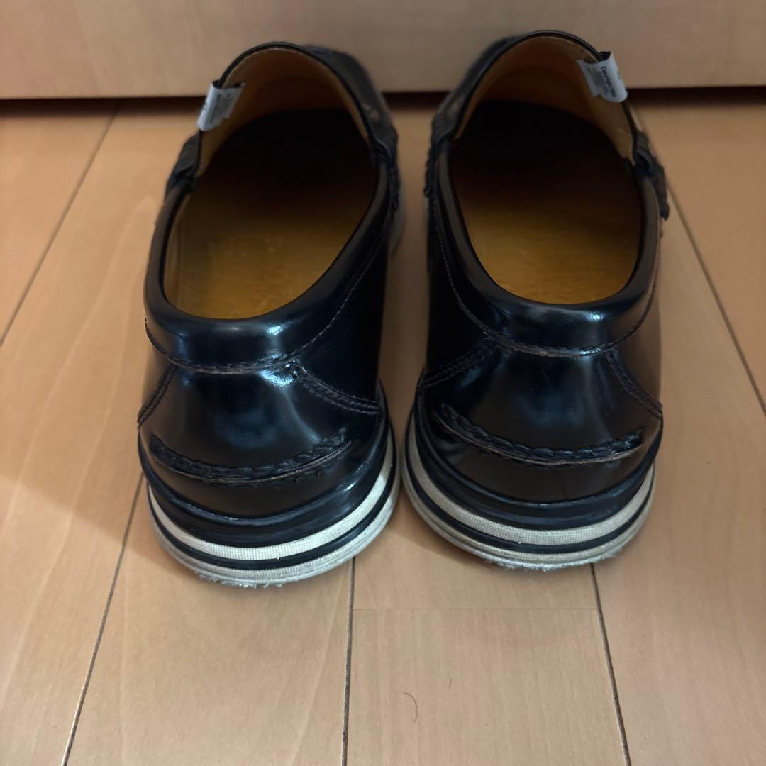VISVIM FABRO FOLK BLACK US10 ローファー