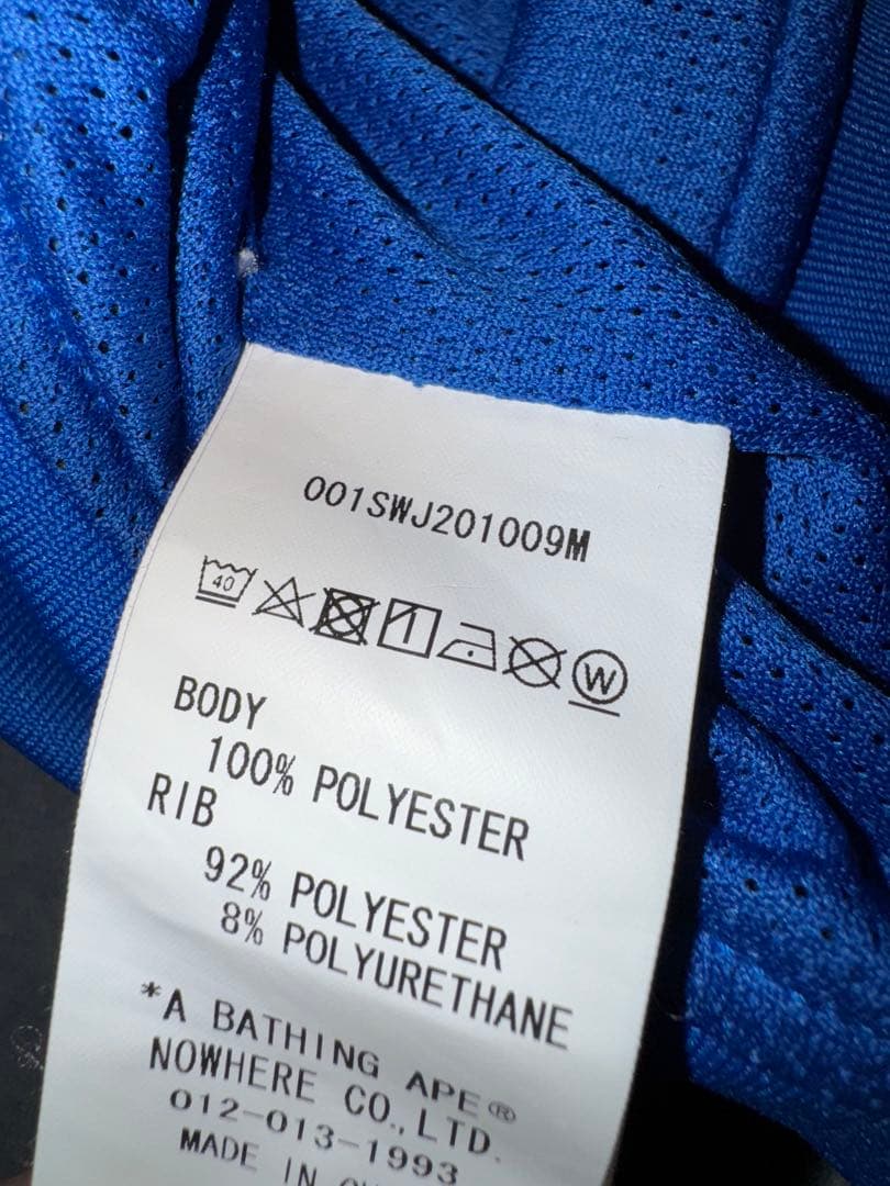 A BATHING APE ブルートラックジャケット Ｌ