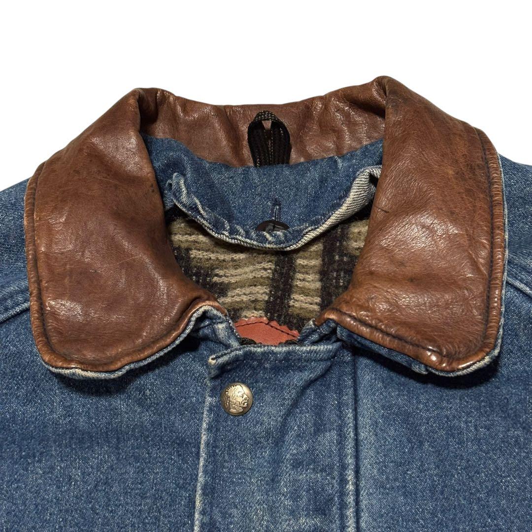 激レア 80s Woolrich デニムダスターコート 超ヘビーオンス USA製
