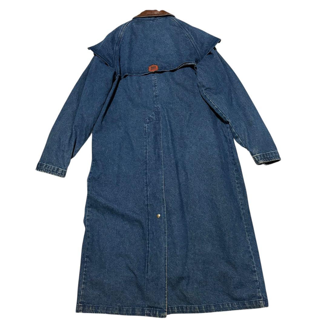 激レア 80s Woolrich デニムダスターコート 超ヘビーオンス USA製