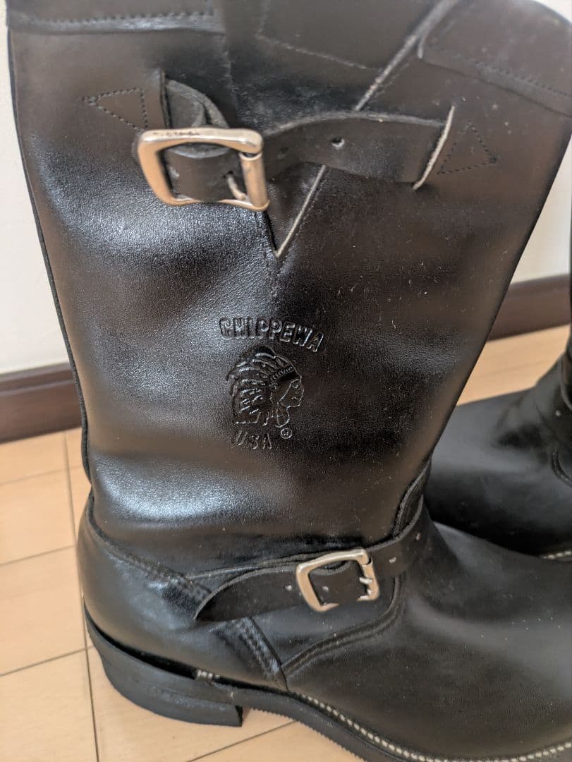 盆*栽様 Chippewa ブラック エンジニアブーツ　27863 サイズ　9