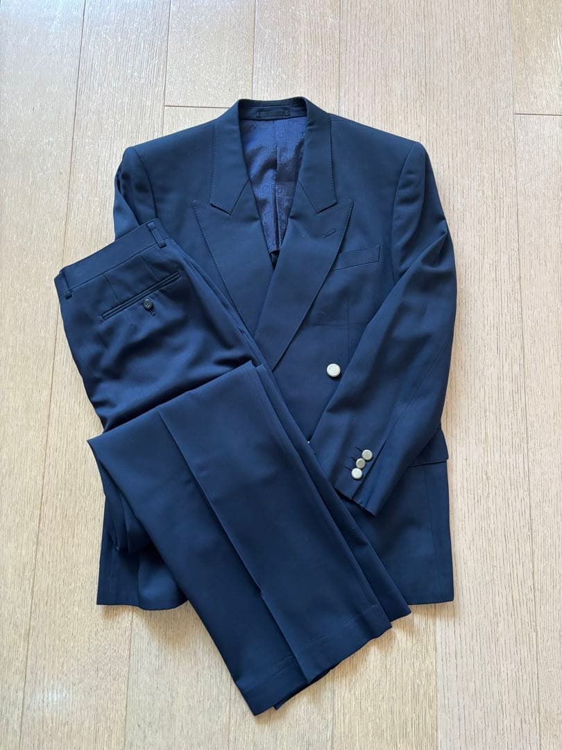 【極美品】LANVIN ダブルスーツ　セットアップ