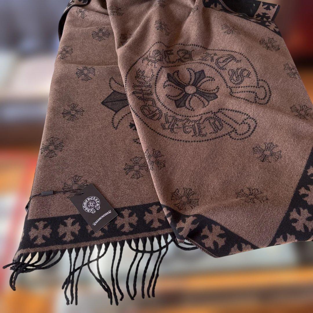 【土日限定特売日】 chクロス 超大判 ストール マフラー 新品 クロムハーツ