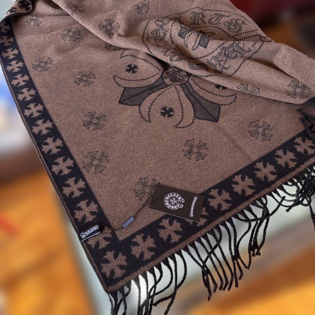 【土日限定特売日】 chクロス 超大判 ストール マフラー 新品 クロムハーツ