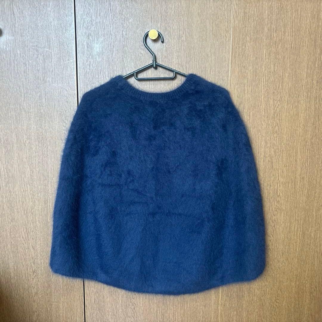 ビアズリー　ポンチョ　ネイビー