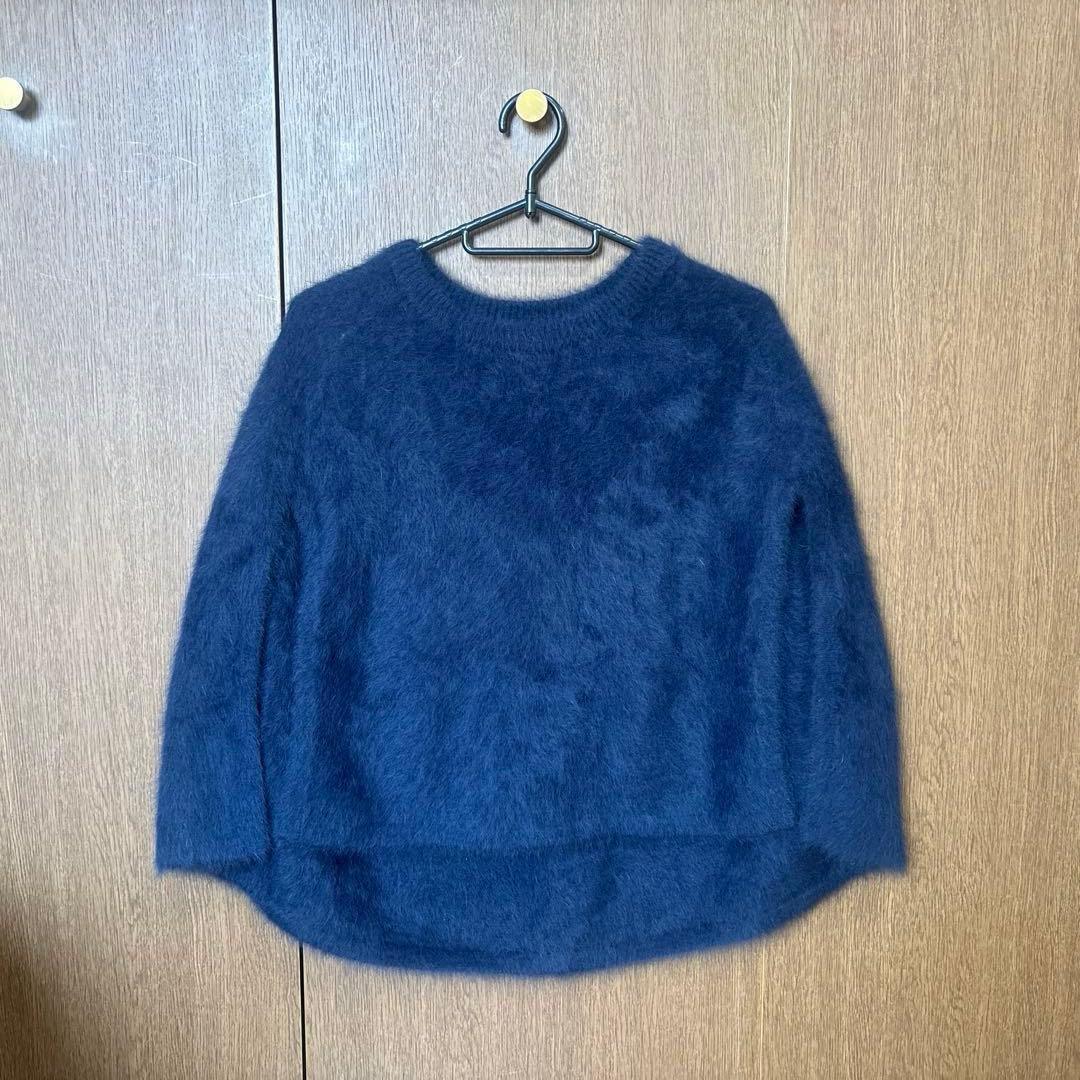 ビアズリー　ポンチョ　ネイビー