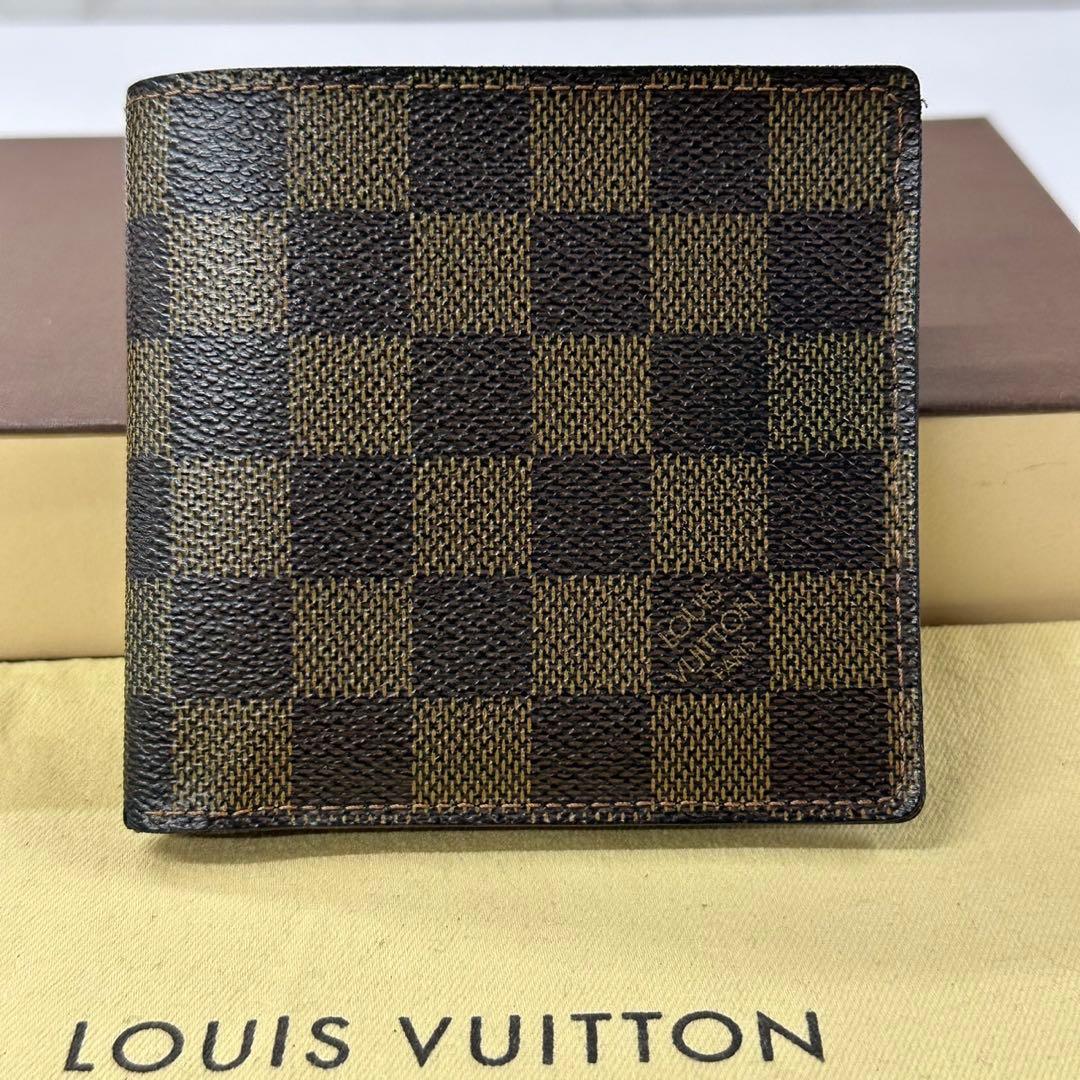 新品同様‼️ ルイヴィトン　ダミエ　ポルトフォイユ　マルコ　財布　折り財布
