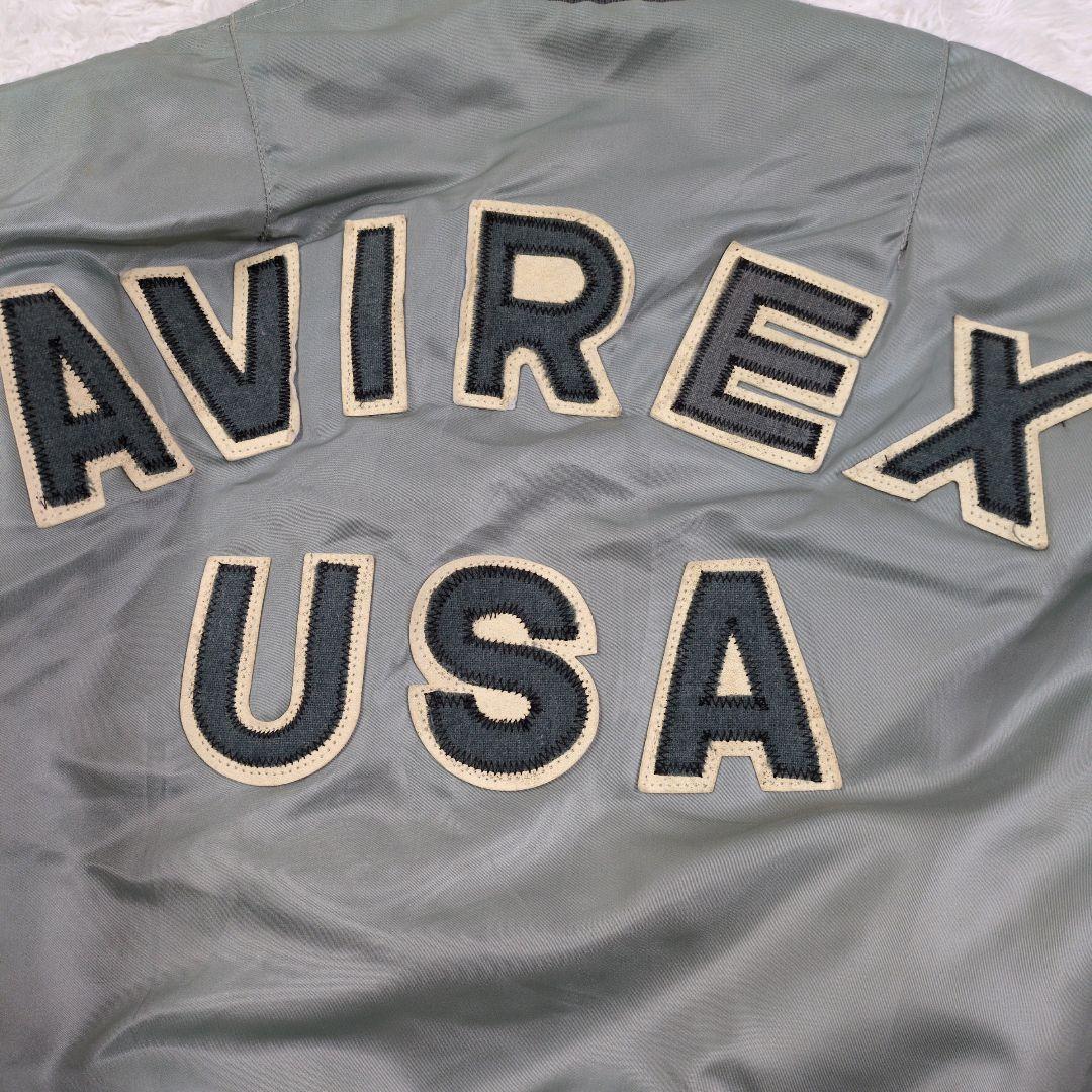 80s 90s USA製 AVIREX アーチロゴ flight jacket