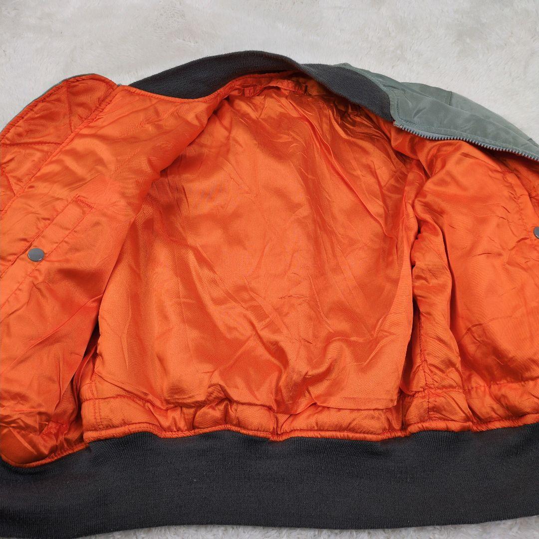 80s 90s USA製 AVIREX アーチロゴ flight jacket