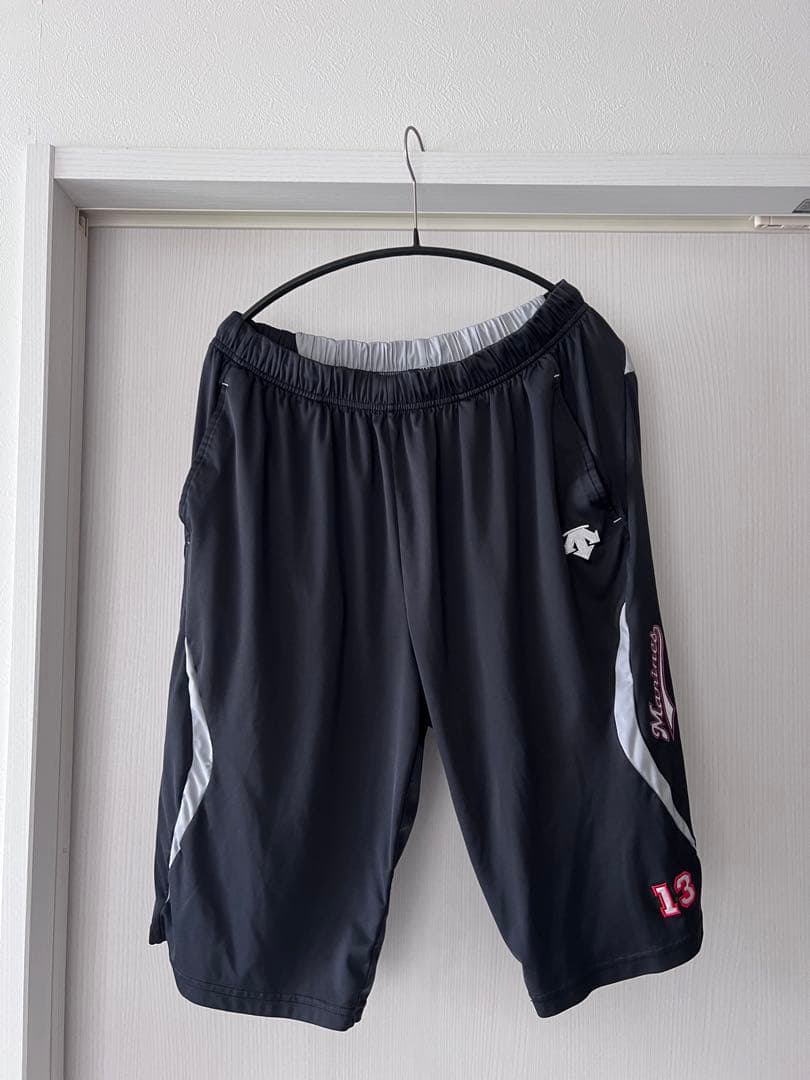デサントMARINES 千葉ロッテマリーンズ ハーフパンツ プロ実使用