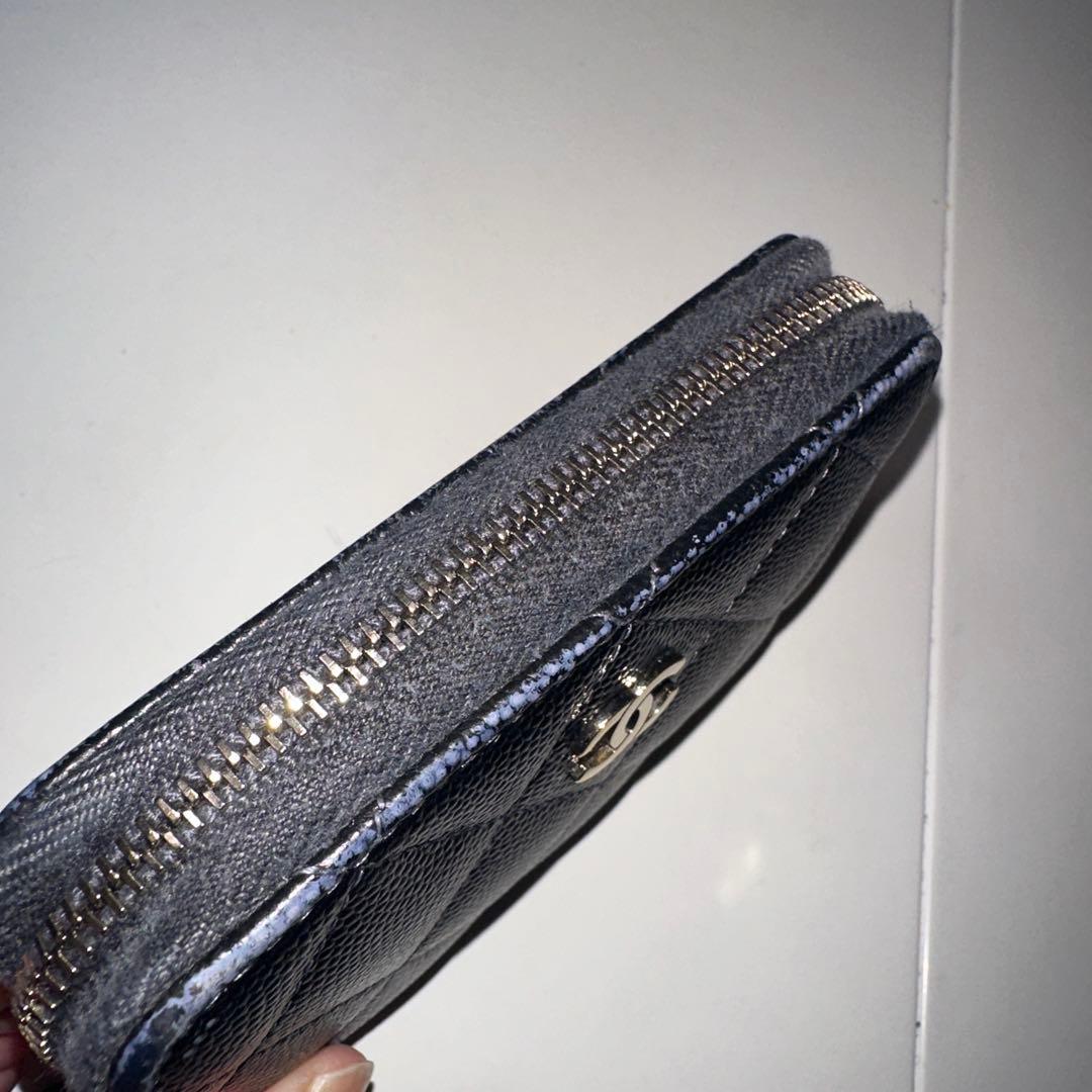 CHANEL シャネル　キャビアスキン　マトラッセ　ケース　財布