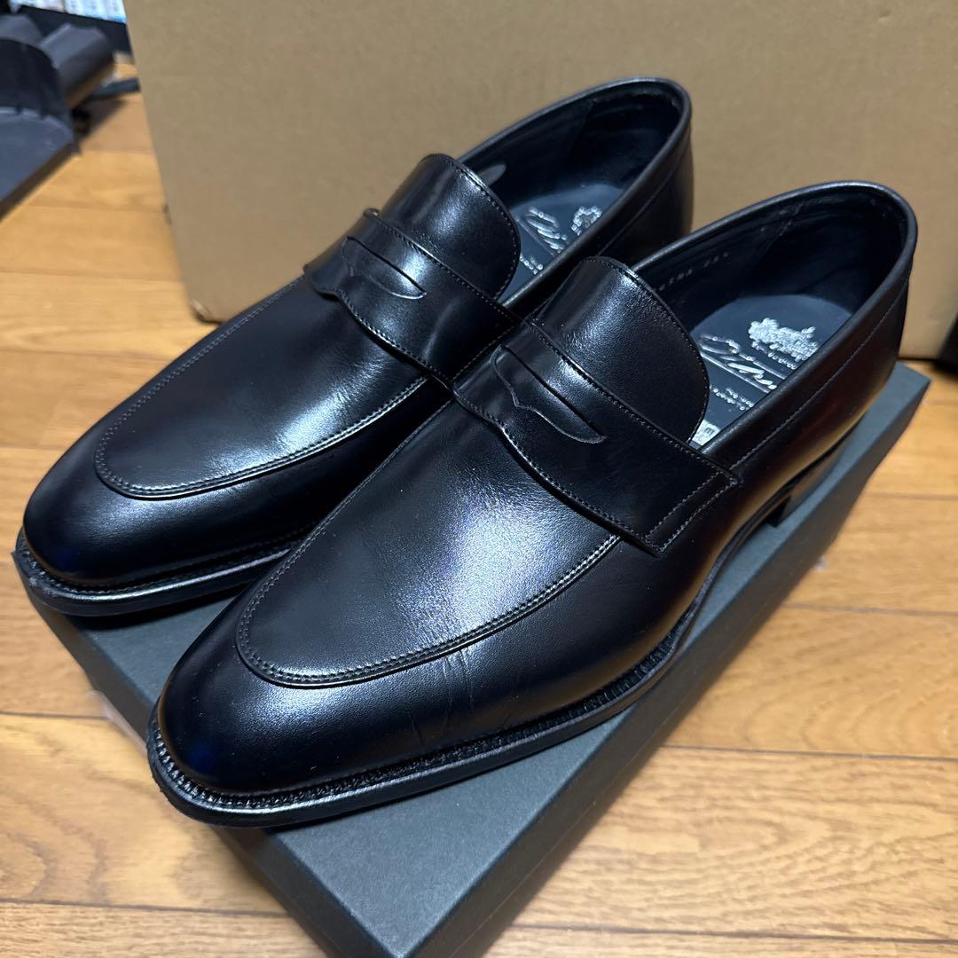 【美品】メンズローファー大塚製靴 OP-1005NA 25.5cm BLACK