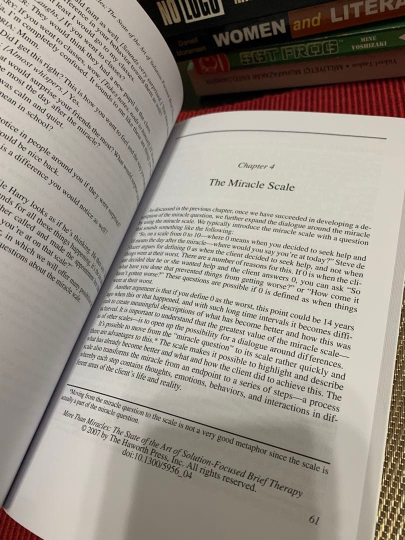 More Than Miracles - 解決志向短期療法