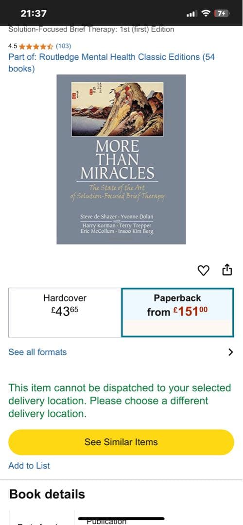 More Than Miracles - 解決志向短期療法