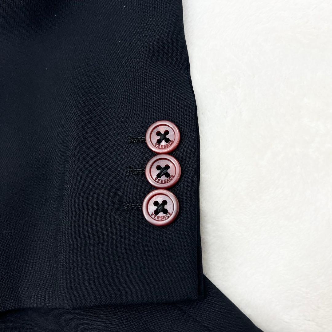 ジャンニヴェルサーチェ スーツ 裏地 メドゥーサ カラーボタン ブラック 2XL