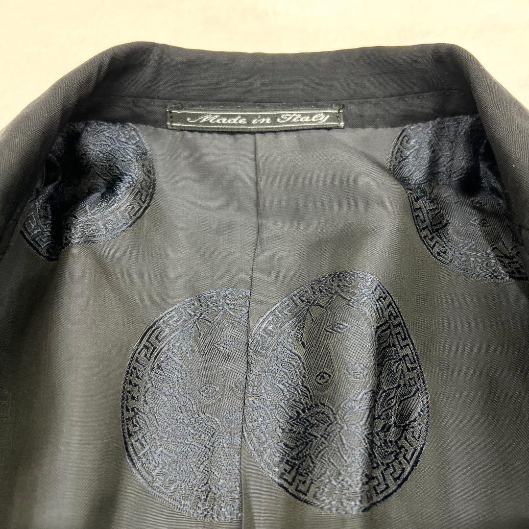 ジャンニヴェルサーチェ スーツ 裏地 メドゥーサ カラーボタン ブラック 2XL