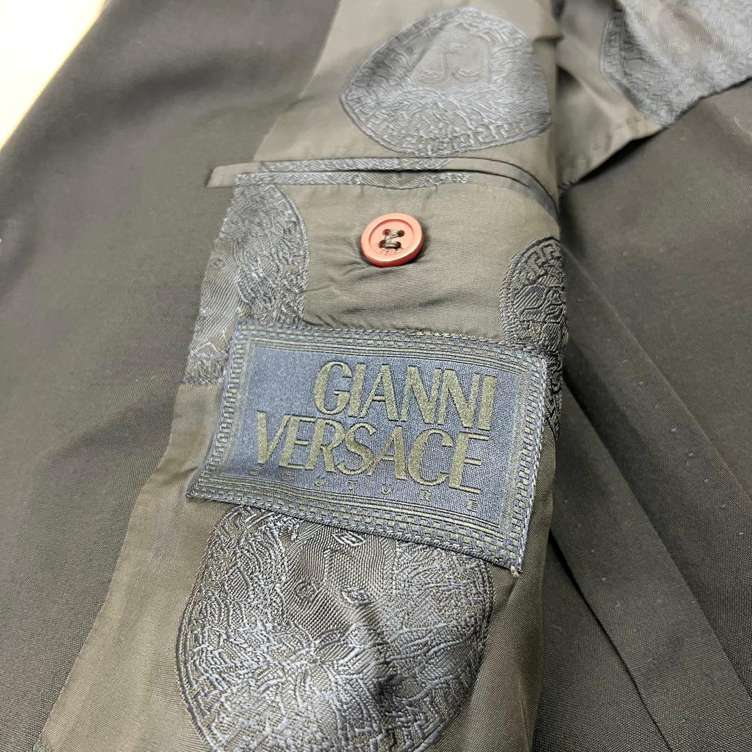 ジャンニヴェルサーチェ スーツ 裏地 メドゥーサ カラーボタン ブラック 2XL