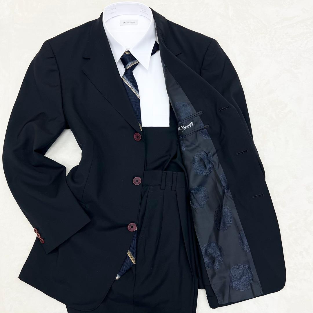 ジャンニヴェルサーチェ スーツ 裏地 メドゥーサ カラーボタン ブラック 2XL