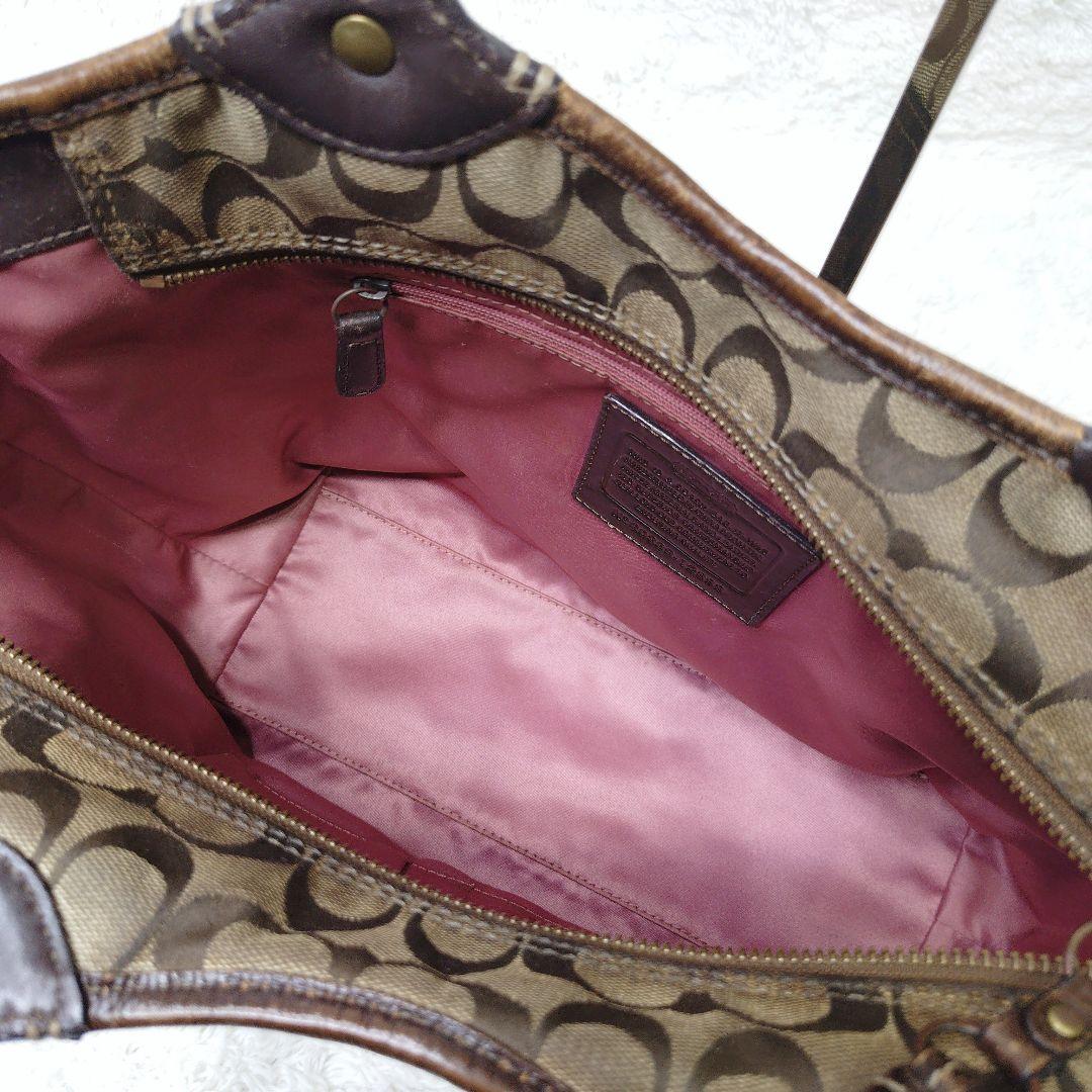 COACH コーチ トートバッグ ブリーカー　パッチワーク 異素材 シグネチャー