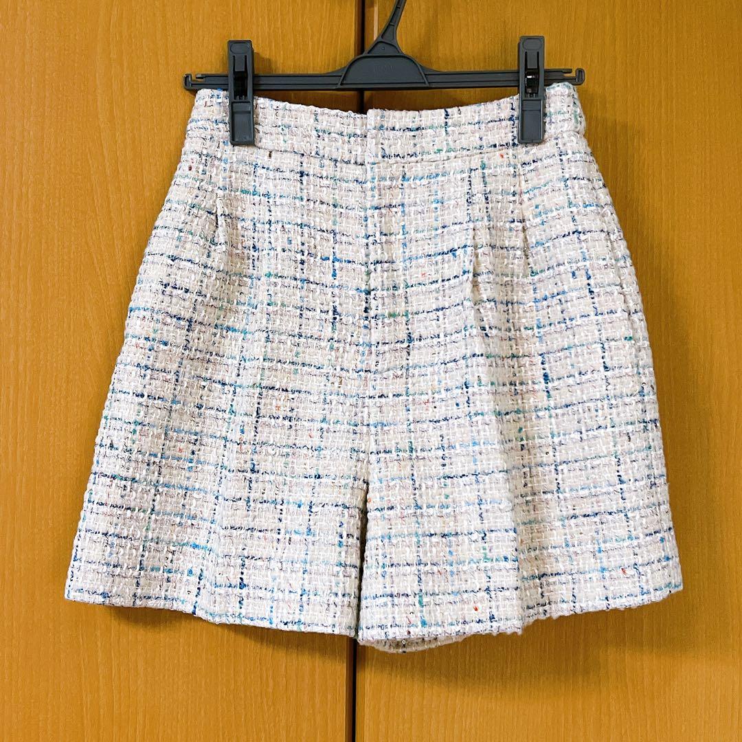 【美品】バリエーションタックショートパンツ MIX 36 セルフォード