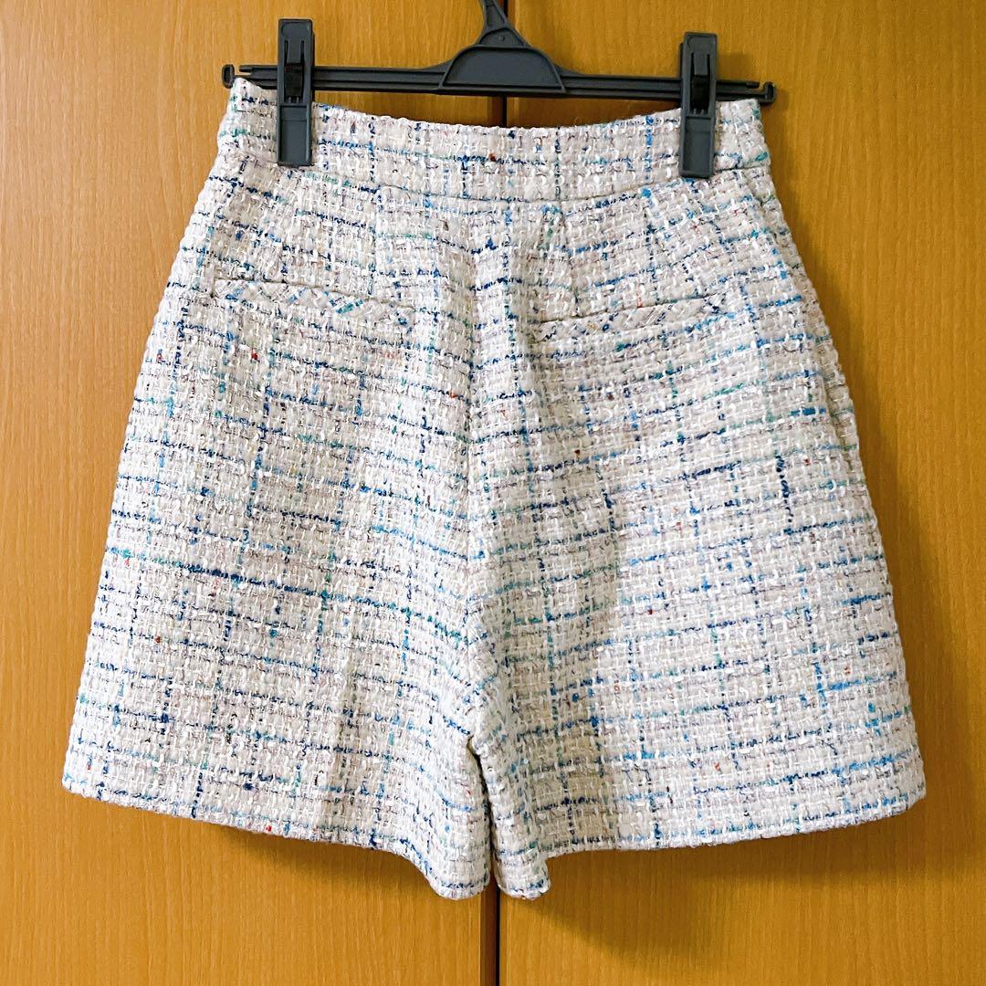 【美品】バリエーションタックショートパンツ MIX 36 セルフォード
