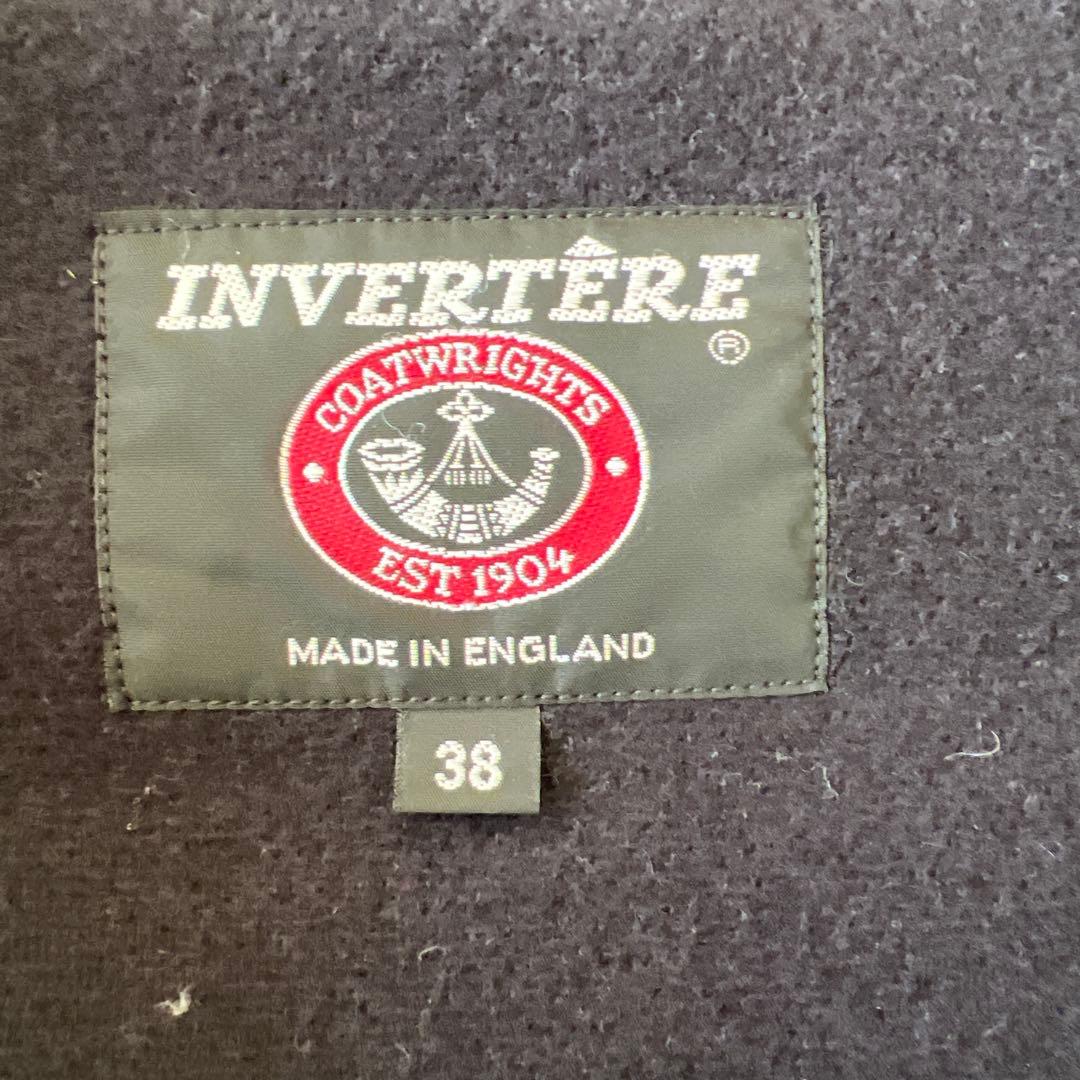 INVERTERE ネイビー　紺色　大人ダッフルコート フード付き