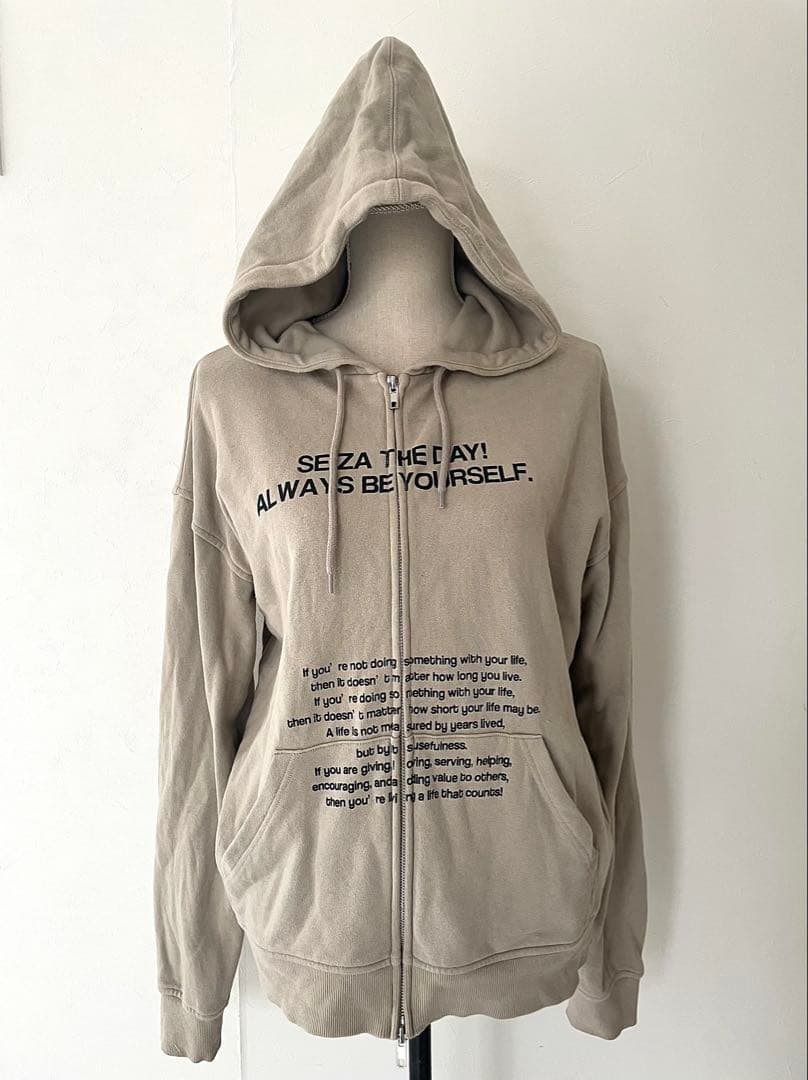 ^*！様 LAGUA GEM LETTERING BIG フーディ パーカー