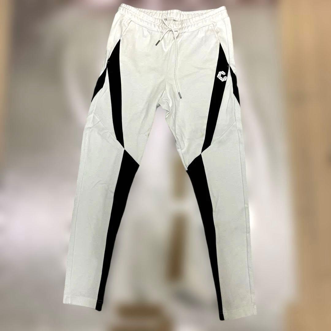 CRONOS ホワイト トレーニングパンツ L
