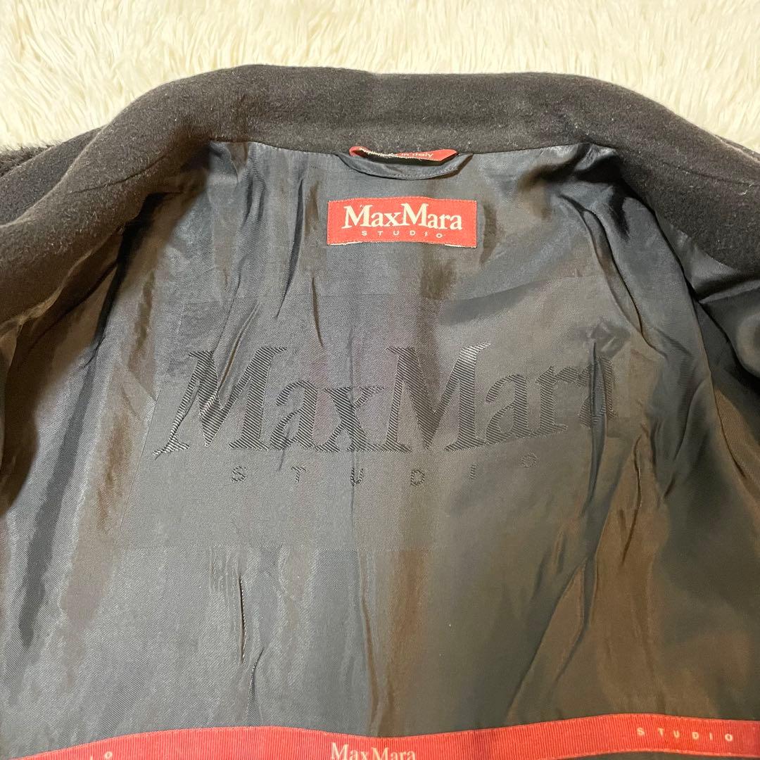希少✨大きいサイズ マックスマーラ シャギーコート アルパカ XL ブラック
