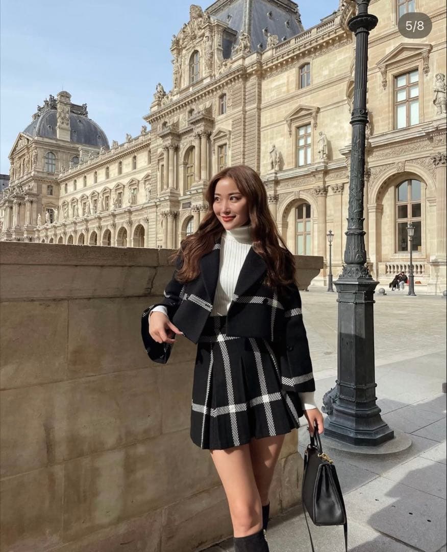 ★sheller(シェリエ) チェック柄ジャケット