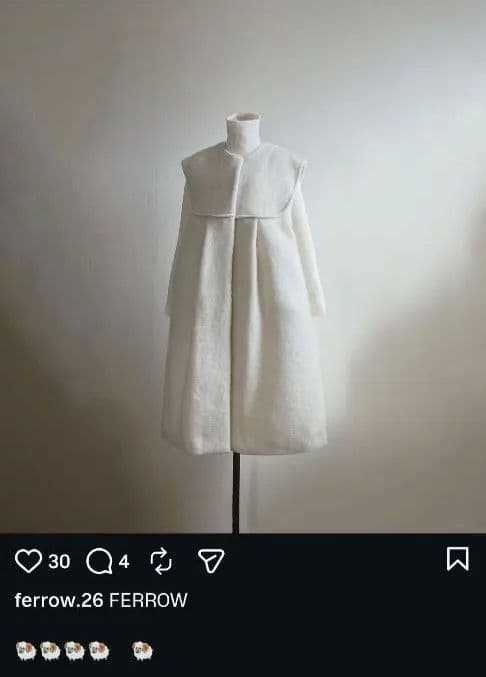 いち♡FERROW Fuwamoko Gilet Dress