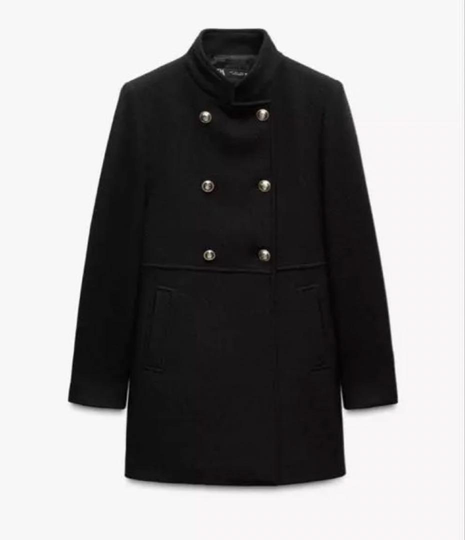 ZARA ウール　ダブルブレストコート　xs