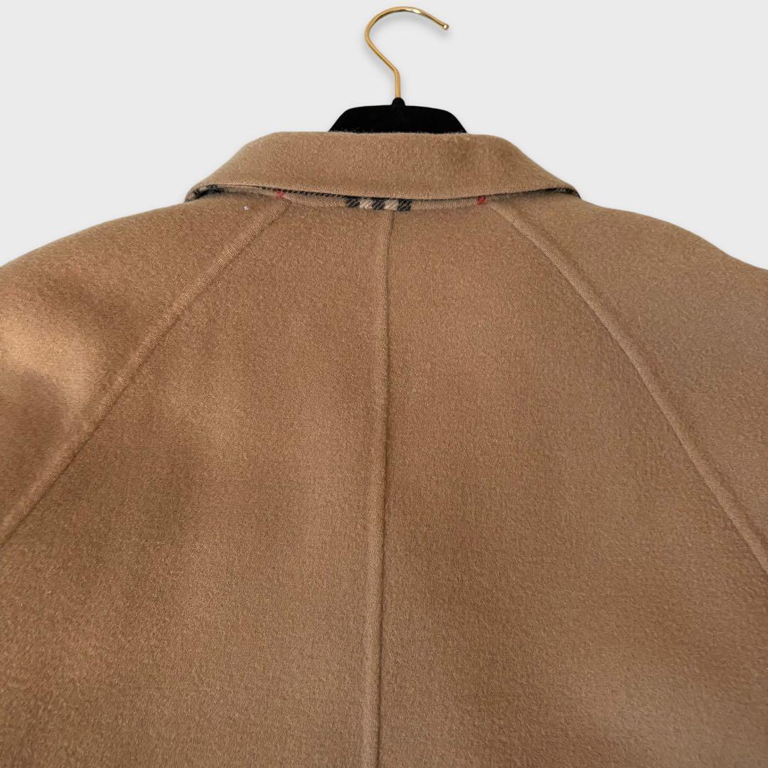 希少 バーバリーズ ダブルフェイス ノバチェック ウールコート L相当