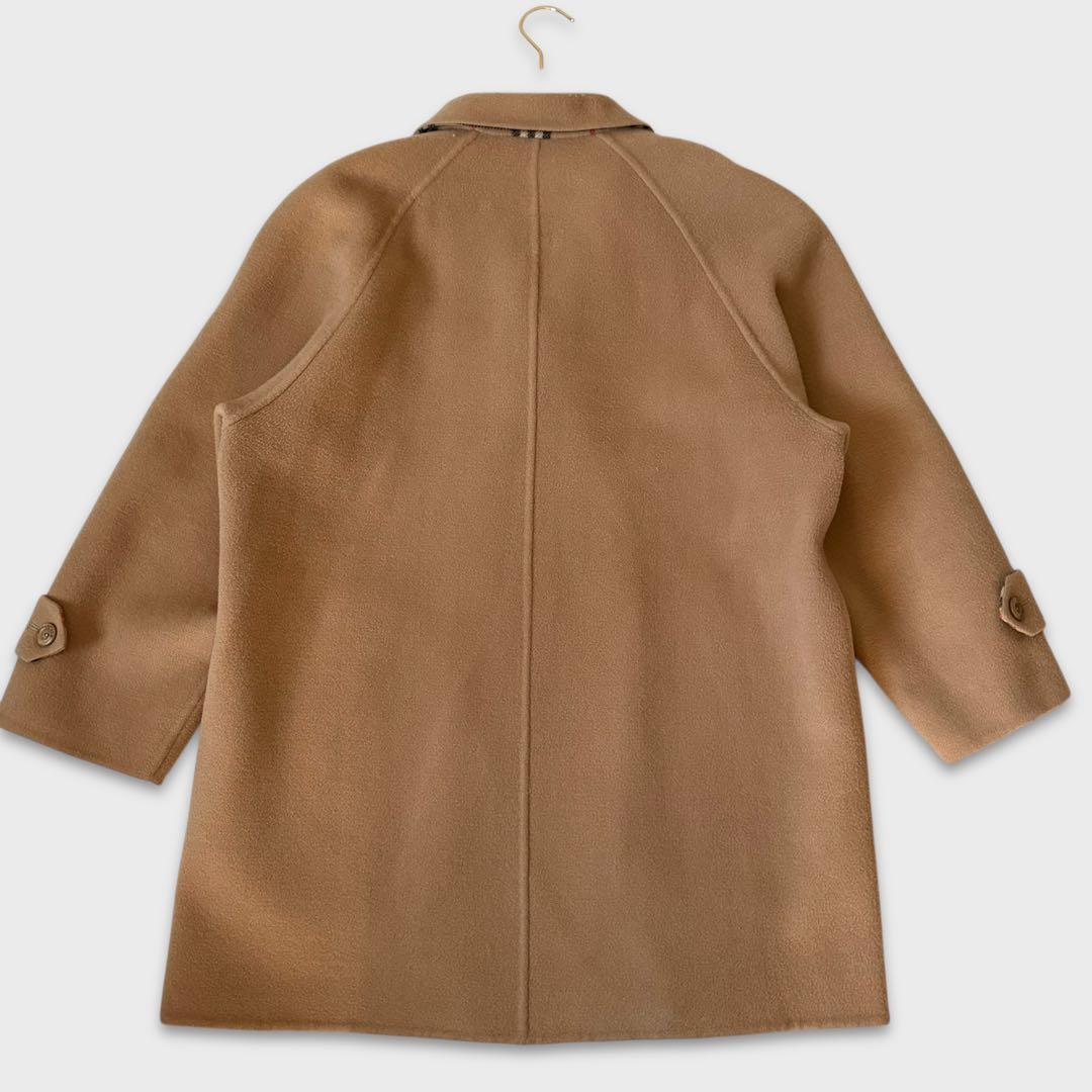 希少 バーバリーズ ダブルフェイス ノバチェック ウールコート L相当