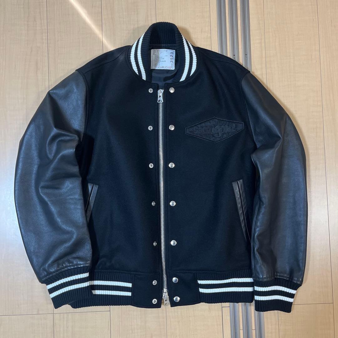 ジャケット・アウター sacai Gonz Wool Melton Leather Jacket 2