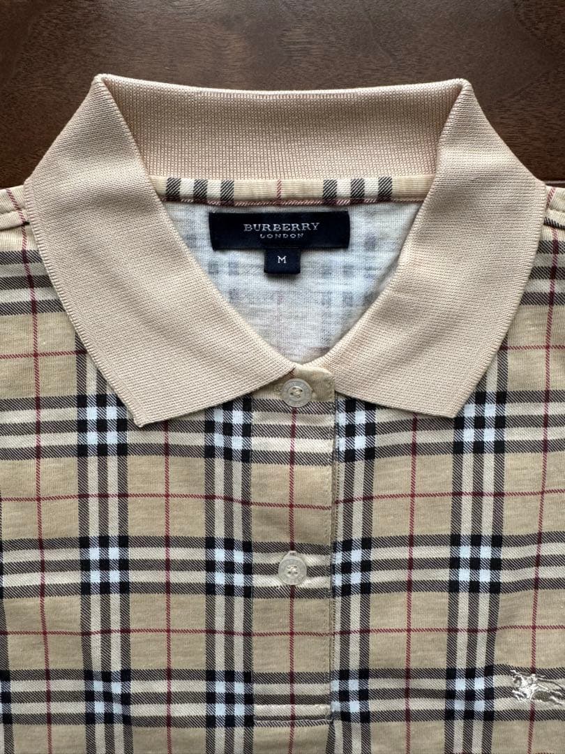 新品未使用未開封！99-00's BURBERRY チェックポロシャツ M